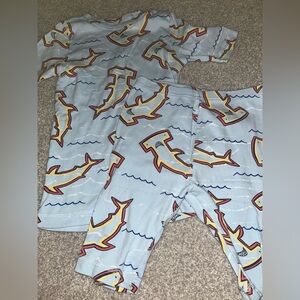 Shark Print Pajama Set